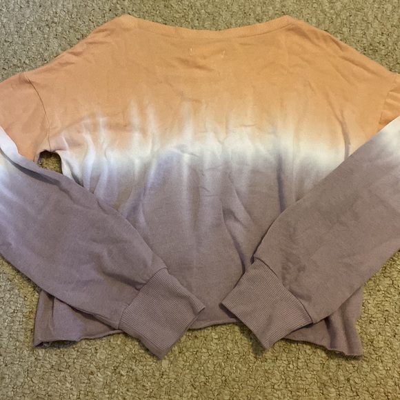 Orange & Purple Fading Long Sleeve Top - Picture 4 of 4